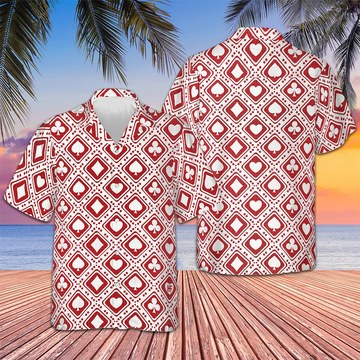 Casino Red Pattern Hawaiian Shirt Cool Summer Shirts Gifts For Poker Lovers – Moonbestprint