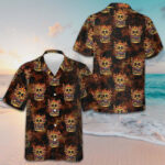 Skull Monster Burger Hawaiian Shirt Unique Design Burger Shirt Gift Ideas For Men – Moonbestprint