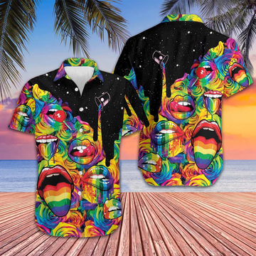 Always Proud LGBT Hawaiian Shirt Beach Button Up Gifts For Gay Friends – Moonbestprint