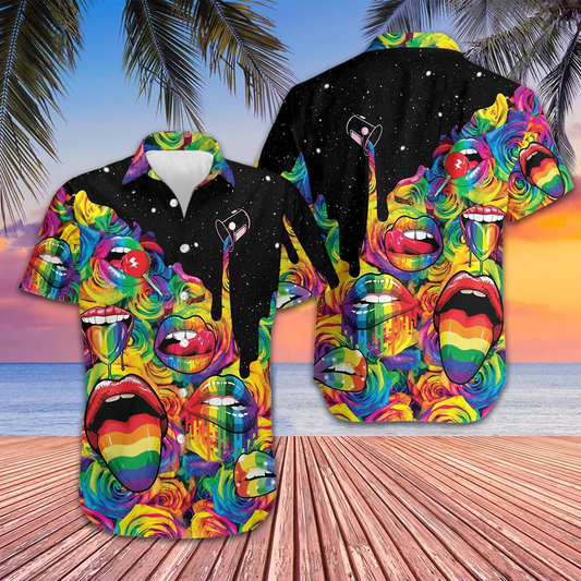 Always Proud LGBT Hawaiian Shirt Beach Button Up Gifts For Gay Friends – Moonbestprint