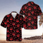 Red Hot Chilli Pepper Hawaiian Shirt Button Up Beach Shirts Men Gifts For Dude – Moonbestprint