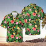 Floral Pattern Summer Hawaiian Shirt Beach Short Sleeve Button Down Presents For Son – Moonbestprint