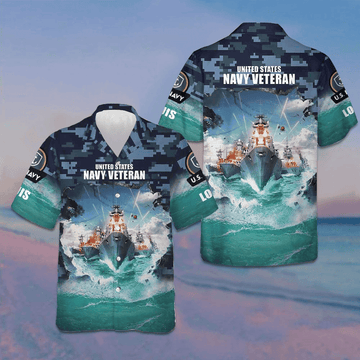 Custom US Navy Veteran Hawaiian Shirt Proud USN Veteran Day Shirt Gift Ideas – Moonbestprint