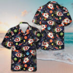 Santa In Outer Space Hawaiian Shirt Matching Christmas Shirts Gifts For Brother – Moonbestprint