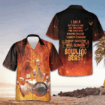 I'm A Bowling Beast Hawaiian Shirt Flame Pattern Bowling Shirt Gifts For Bowlers – Moonbestprint