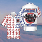 Custom American Skull Motorcycle Hawaiian Shirt Just One More Motorcycle I Promise – Moonbestprint