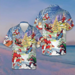 Christmas Come On Skateboard With Santa Hawaiian Shirt Funny Xmas Santa Claus Shirt Gift – Moonbestprint