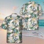 Bicycle And Feather Hawaiian Shirt Men's Beach Button Up Best Gift For Bikers – Moonbestprint