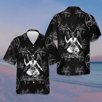 Goat Satan Hawaiian Shirt Button Up Beach Shirts Men's Gifts For Boyfriend – Moonbestprint