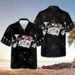 Gambling And Wine Hawaiian Shirt Men's Summer Button Down Shirts Gift Ideas – Moonbestprint