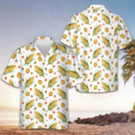 Corns And Leaves Hawaiian Shirt Men's Button Down Beach Shirts Gifts For Brother – Moonbestprint