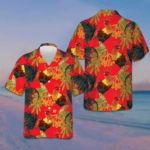 Rooster Red Hawaiian Shirt Men's Button Down Beach Shirts Gifts For Boyfriend – Moonbestprint