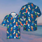 Cats In Christmas Socks Hawaiian Shirt Cute Christmas Shirt Gifts For Cat Lovers – Moonbestprint