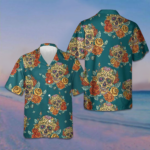 Roses Sugar Skulls Hawaiian Shirt Mexican Skull Shirt Day Of The Dead Gifts – Moonbestprint