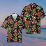 Bigfoot Santa Claus With Christmas Pattern Hawaiian Shirt Funny Christmas Bigfoot Shirt Gifts – Moonbestprint