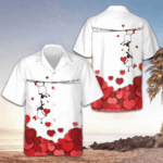 Valentine Sheep With Red Hearts Hawaiian Shirt Valentine Day Shirt Gifts For Couples – Moonbestprint