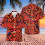 Cartoon Style Demon Satanic Goth Gothic Hawaiian Shirt Red Button Up Shirt Summer Gift Ideas – Moonbestprint