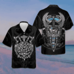 Son Of Odin Hawaiian Shirt Axe Pattern Button Up Shirt For Men Gifts For Boyfriend – Moonbestprint