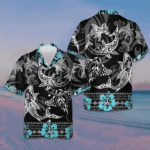 Blue Shark Hawaiian Shirt Beach Button Down Shirt Men Gifts For Brother – Moonbestprint