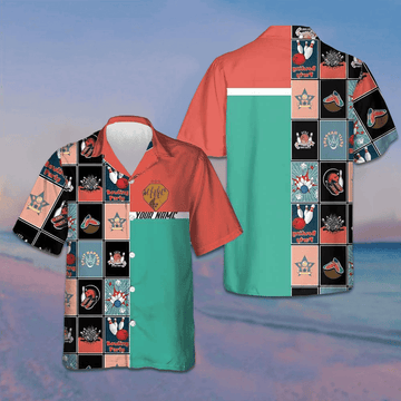 Red Blue Vintage Bowling Hawaiian Shirt Summer Button Up Gifts For Bowlers Men – Moonbestprint