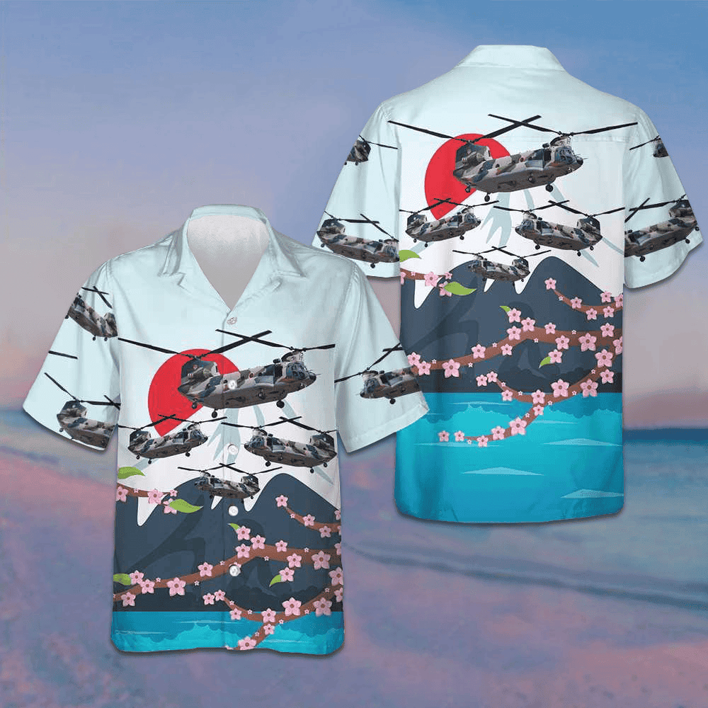 Japanese Helicopter Hawaiian Shirt Button Up Summer Shirts For Men Gifts For Hubby – Moonbestprint