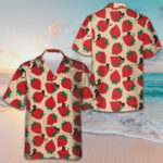 Strawberry And Cat Seamless Pattern Hawaiian Shirt Beach Button Up Shirts Men's Gift – Moonbestprint