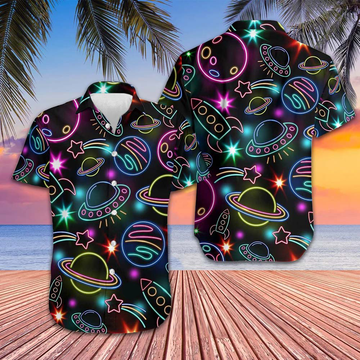 Amazing Space Hawaiian Shirt Beach Button Down Shirt Men Gifts For Boyfriend – Moonbestprint