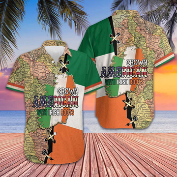 American Grown With Irish Roots Hawaiian Shirt St. Patrick's Day Shirt Gifts For Irish – Moonbestprint