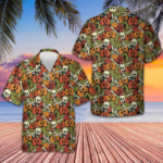 Halloween Is Coming Hawaiian Shirt Funny Pumpkin Skull Shirt Gifts For Halloween – Moonbestprint