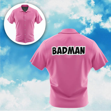 Vegeta Badman Pink DBZ Abridged Button Up Hawaiian Shirt Gifts For Dragon Ball Z Fans – Moonbestprint