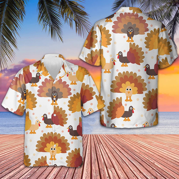 Lots Of Turkeys Thanksgiving Hawaiian Shirt Turkey Shirts For Thanksgiving Gift Ideas – Moonbestprint