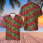 Christmas Pattern With Snowflakes Red Hawaiian Shirt Merry Xmas Short Sleeve Button Up Men – Moonbestprint