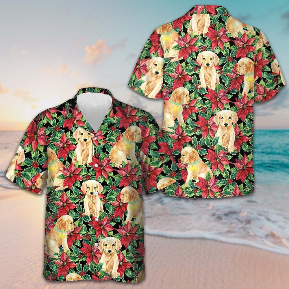 Labrador Retriever Puppy Hawaiian Shirt Beach Button Down Gifts For Dog Owners – Moonbestprint