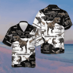 Dinosaur Hawaiian Shirt Men's Button Down Shirts For Summer Gifts For Animal Lovers – Moonbestprint