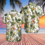 Carolina Parrot Hawaiian Shirt Vacation Button Up Shirt Gifts For Best Friends – Moonbestprint