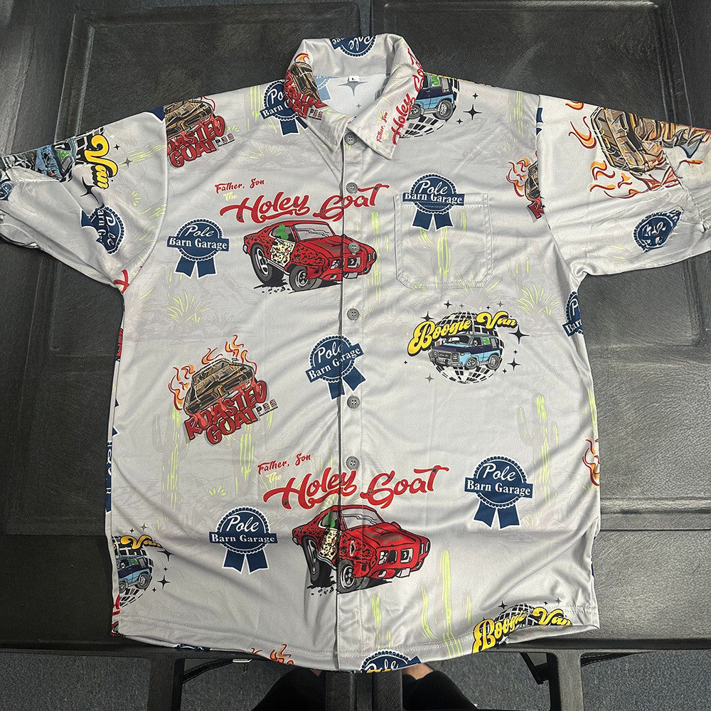 Pole Barn Garage Merch Pole Barn Garage Hawaiian Shirt PBG Merch Good Fathers Day Gifts – Moonbestprint