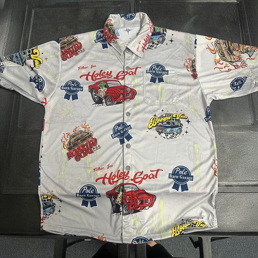 Pole Barn Garage Merch Pole Barn Garage Hawaiian Shirt PBG Merch Good Fathers Day Gifts – Moonbestprint