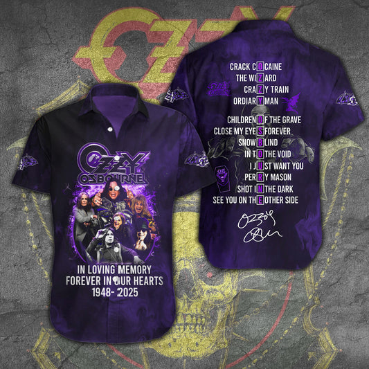 RIP Ozzy Osbourne Hawaiian Shirt In Loving Memory Forever In Our Hearts Shirt Gifts For Fans – Moonbestprint