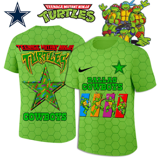 Dallas Cowboys | Premium NFL x Teenage Mutant Ninja Turtles 3D Shirt Moonbestprint