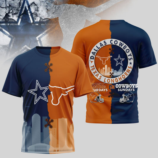 Dallas Cowboys | Premium NFL x NCAA 3D T-shirt  Moonbestprint