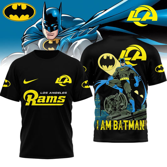 Los Angeles Rams | Premium NFL The Dark Night 3D Shirt Black Moonbestprint