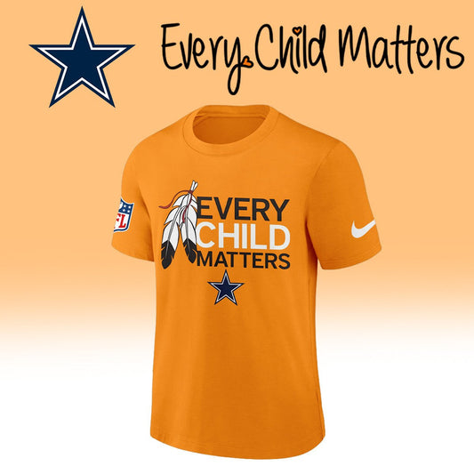 Dallas Cowboys | Premium NFL Every Child Matters 3D Shirt Moonbestprint