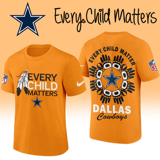 Dallas Cowboys | Premium NFL Every Child Matters 3D Shirt Moonbestprint