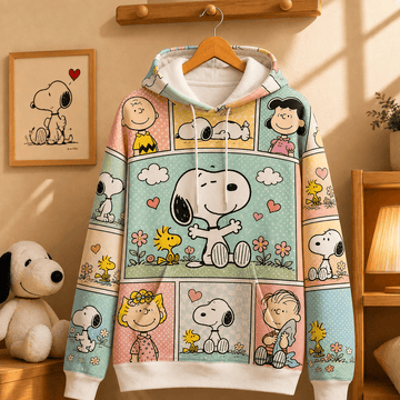 Snoopy Sweet Moments 3D All Over Print Hoodie