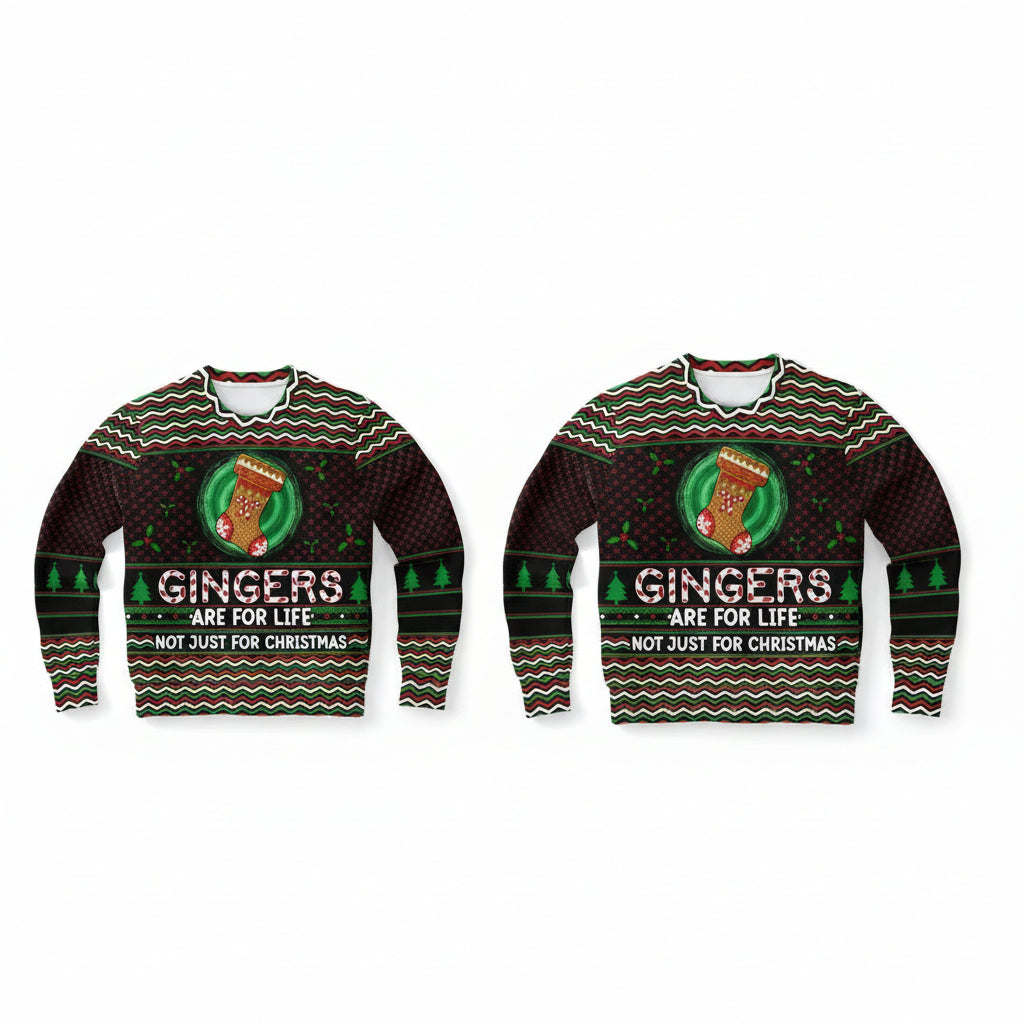 Gingers Are For Life Xmas Ginger Ginger Funny Ginger 3d Ugly Christmas Sweater ? Usalast