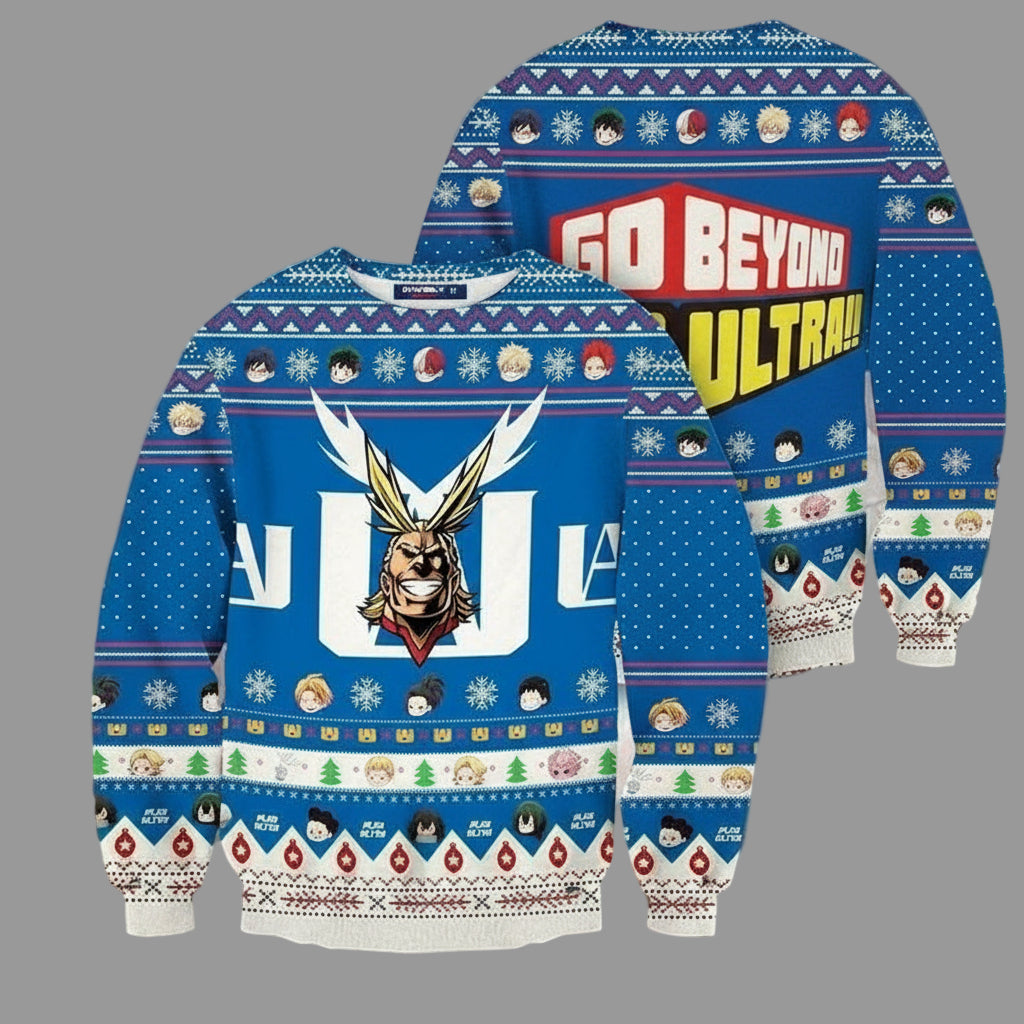 Go Beyond Plus Ultra Friends Xmas 3d Ugly Christmas Sweater ? Usalast