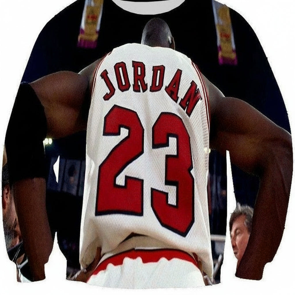Goat All Over Print Michael Jordan Chicago Bulls Air Jordan 23 Jordans Jersey Crew Neck Pod All Over Print 3D Sweater Shirt5511 ? Usalast