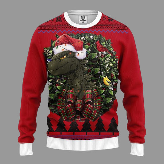 Godzilla Junior Chibi Noel Mc Ugly Christmas Sweater Thanksgiving Gift ? Usalast