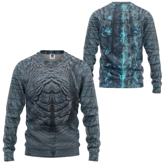 Godzilla King Of The Monster Costume Ugly Christmas Sweater ? Usalast