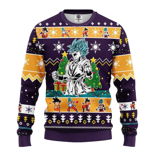 Goku Blue Dragon Ball Ugly Christmas Sweater Amazing Gift Idea Thanksgiving Gift ? Usalast